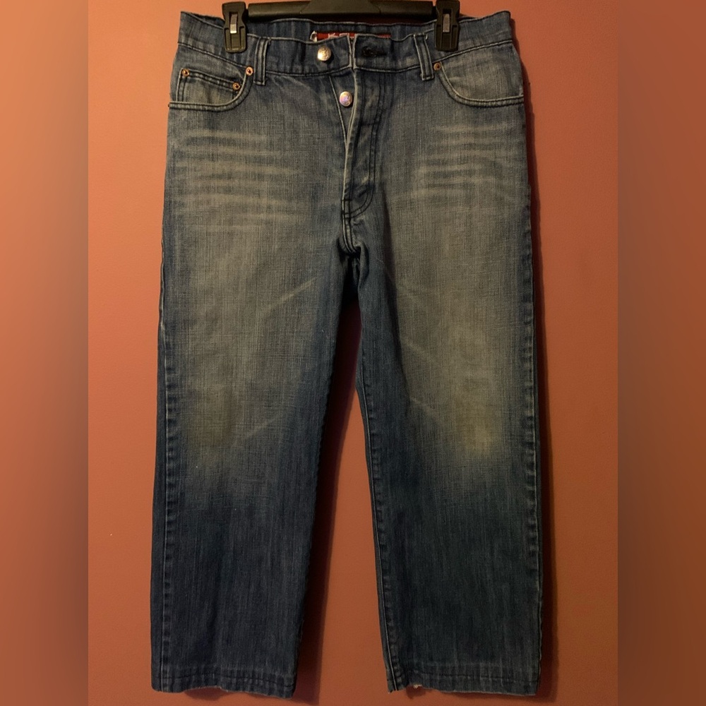 Vintage Krush Brand Jeans Size 32 Button Fly 100% Cotton Made in USA!